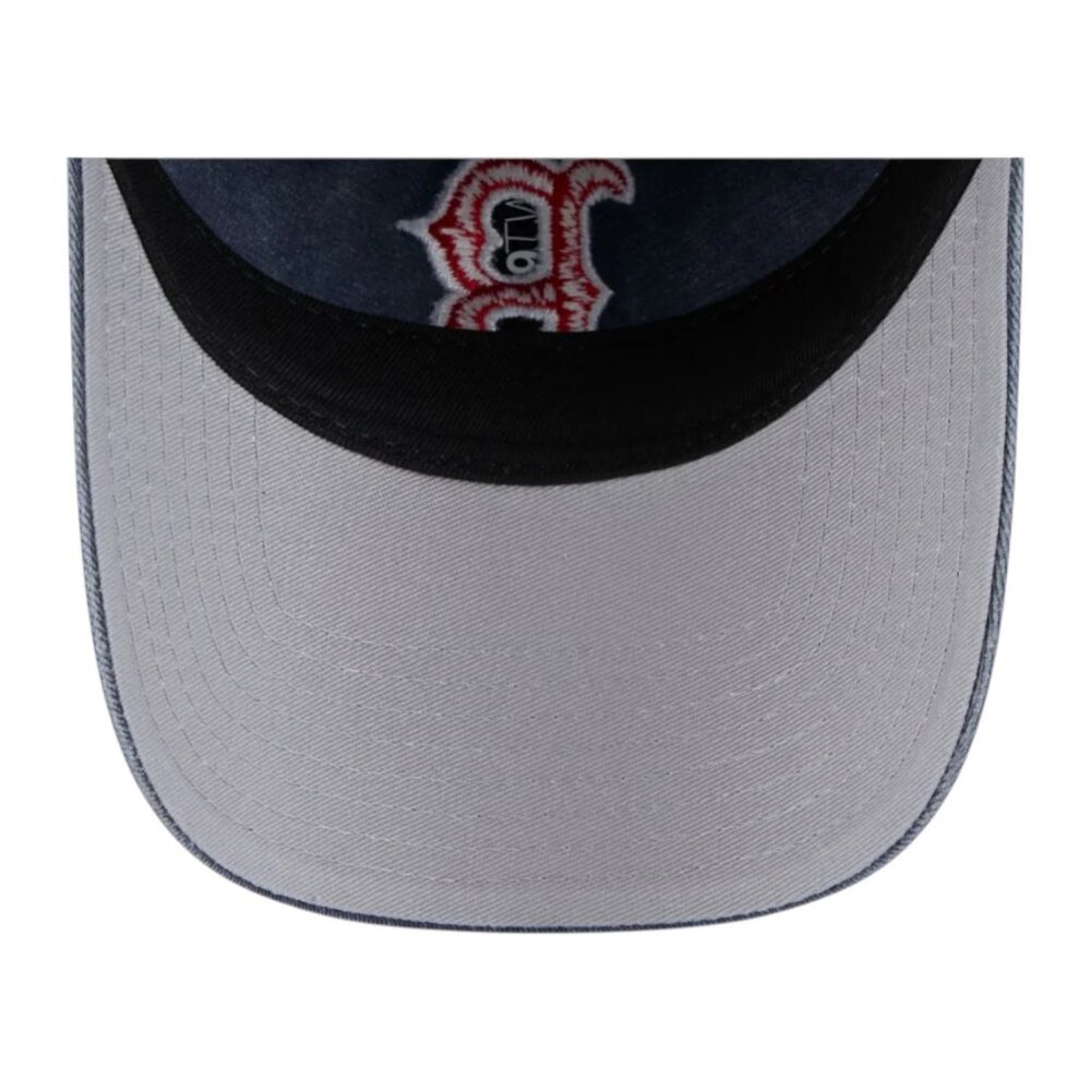New Era Boston Red Sox Washed Contrast 9TWENTY Adjustable Strapback Hat Cap Blue - Picture 7 of 7